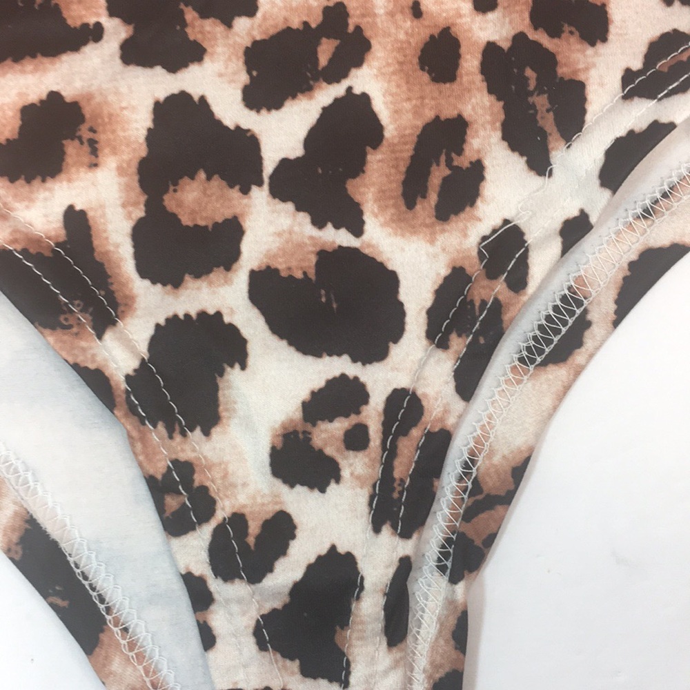 🧡NWOT🖤LEOPARD LONG SLEEVE BODYSUIT - Picture 13 of 15